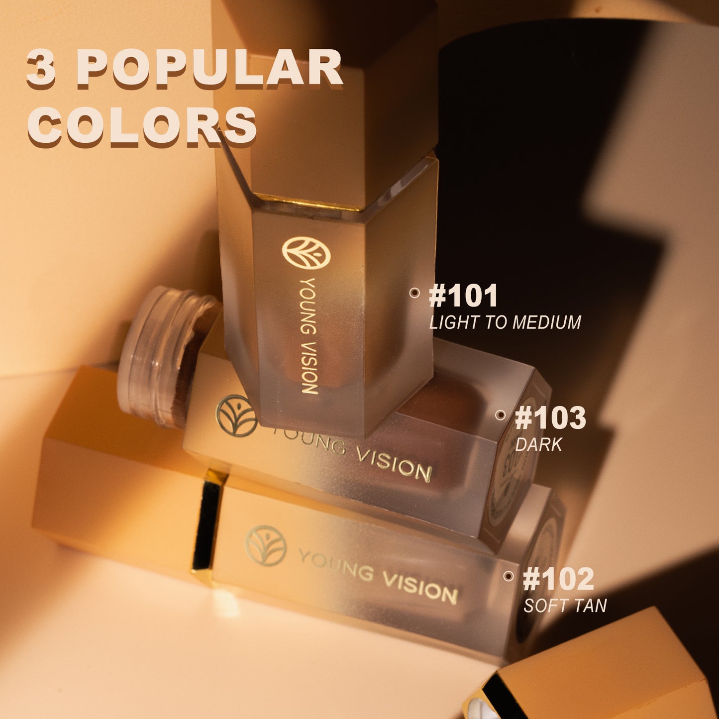 Three Color Liquid Contouring Liquid Foundation Facial three-dimensional deepening contour side shadow contouring liquid