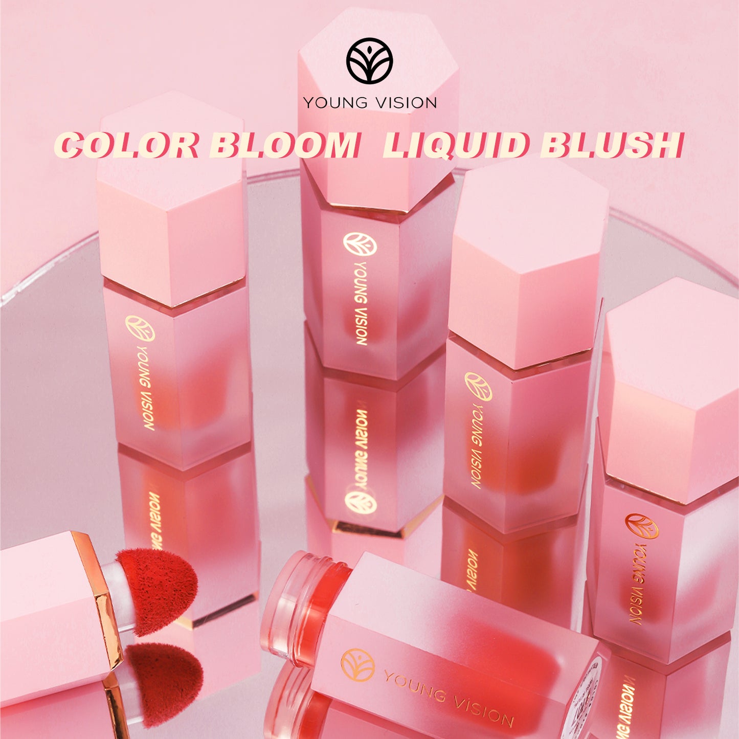 Eight Shades of Blush Liquid Lift and Brightening Long-lasting Color Development Natural Blush Liquid Cross-border makeup