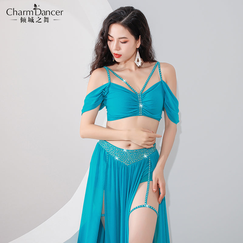 Belly Dance Training Dress 2023 New Autumn and Winter Slimming Original Design Oriental Dance Performance Breathable Mesh Gauze Dress Set