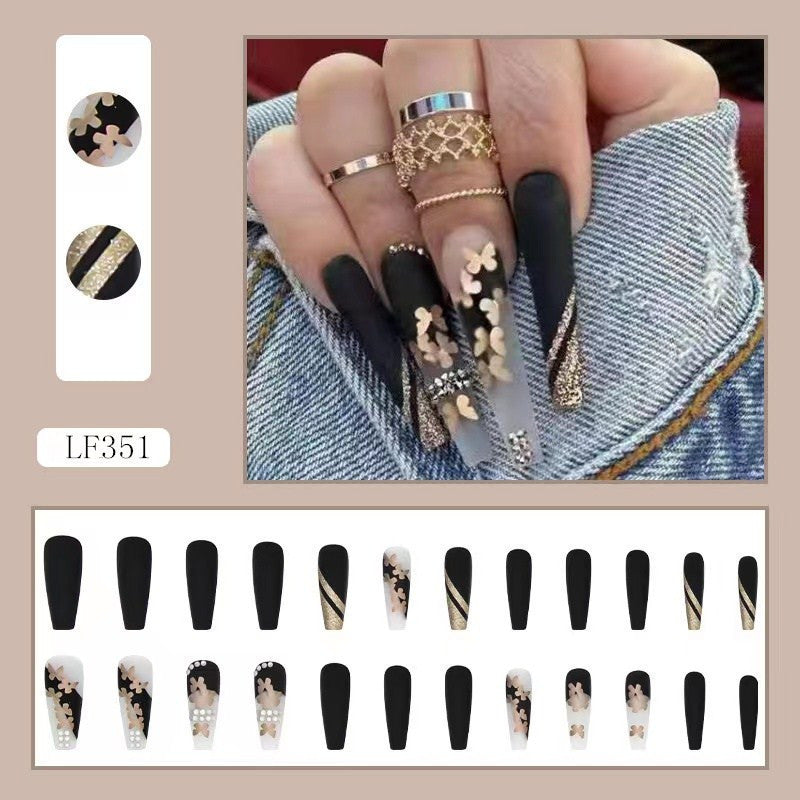 press on nail 24pcs fake nail long exaggerated