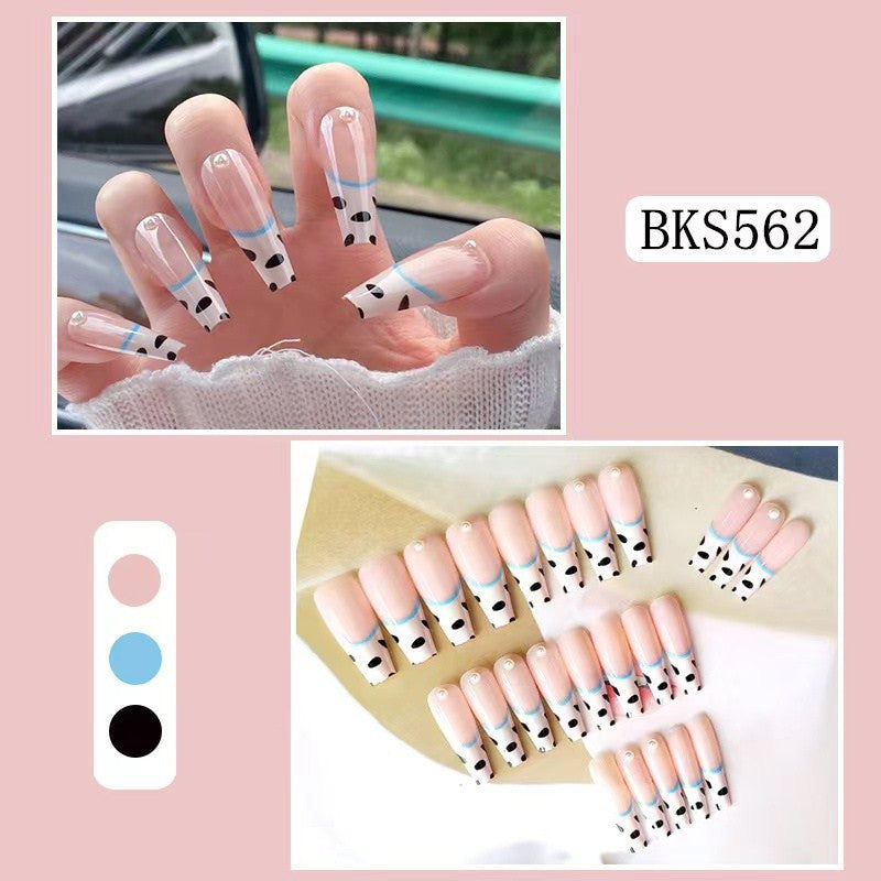 press on nail 24pcs fake nail long exaggerated