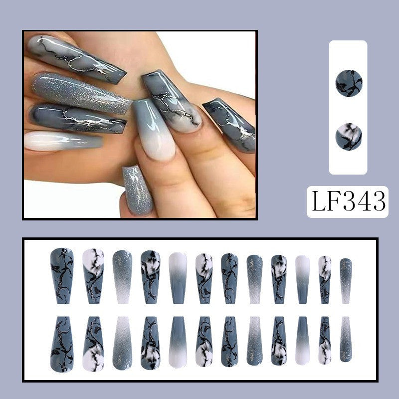 press on nail 24pcs fake nail long exaggerated