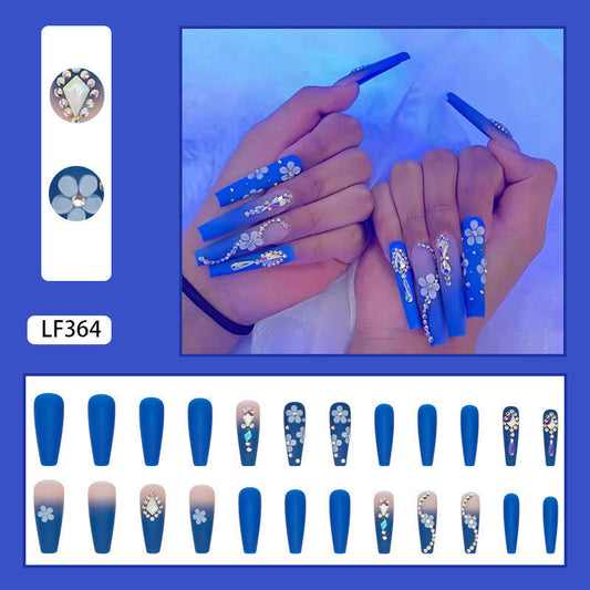 press on nail 24pcs fake nail long exaggerated