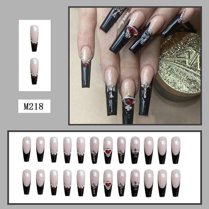 press on nail 24pcs fake nail long exaggerated