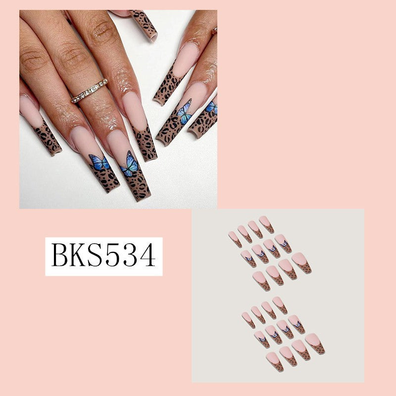 press on nail 24pcs fake nail long exaggerated