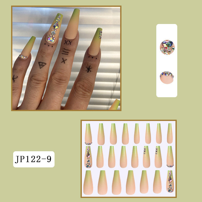 press on nail 24pcs fake nail long exaggerated