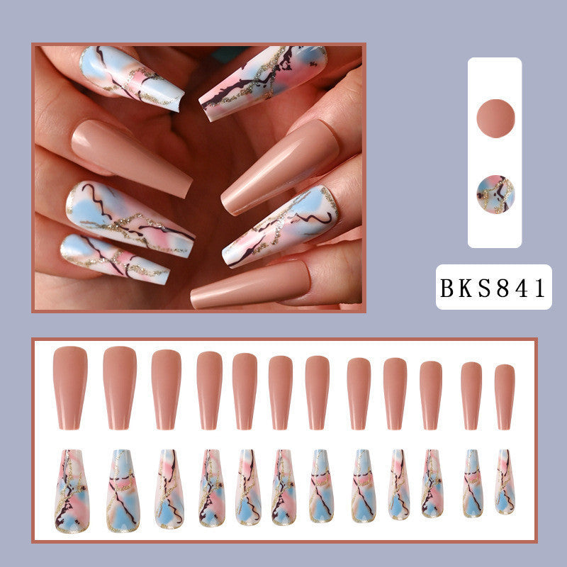 press on nail 24pcs fake nail long exaggerated