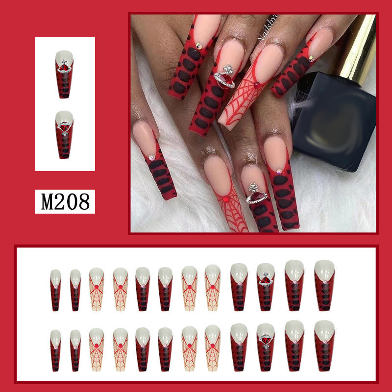 press on nail 24pcs fake nail long exaggerated