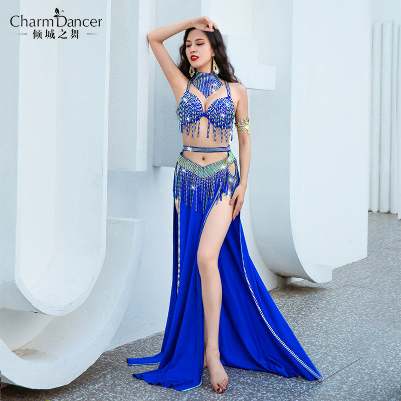 Belly dance costume 2023 new performance dress inspired opening dynamic fringe ensemble