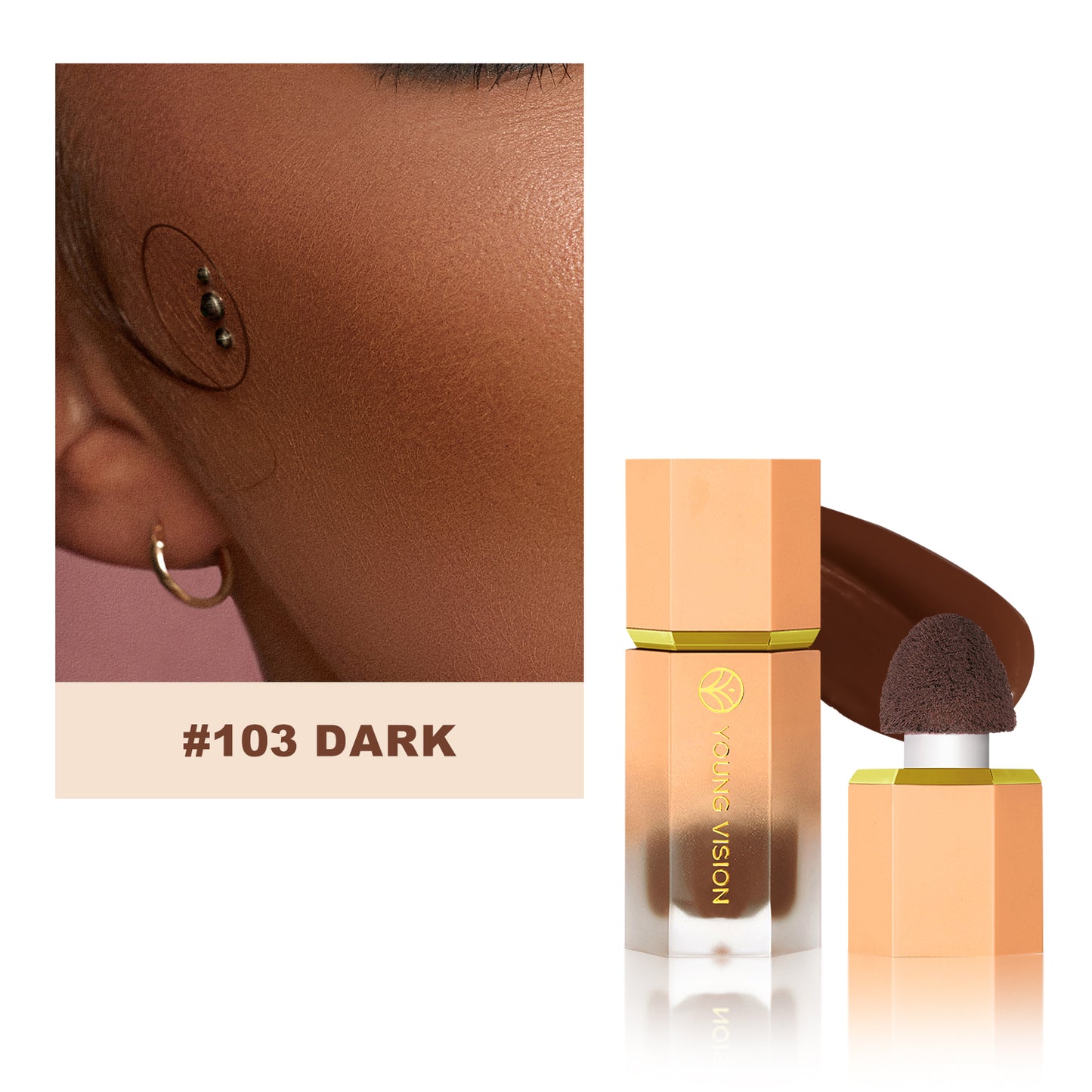 Three Color Liquid Contouring Liquid Foundation Facial three-dimensional deepening contour side shadow contouring liquid