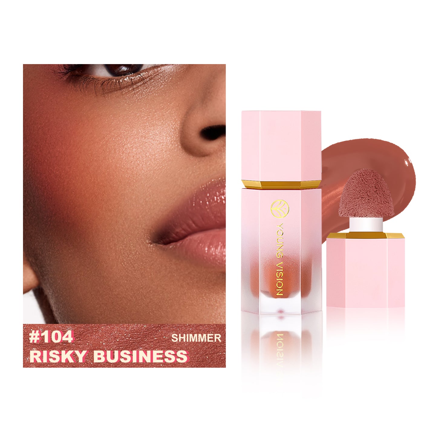 Eight Shades of Blush Liquid Lift and Brightening Long-lasting Color Development Natural Blush Liquid Cross-border makeup