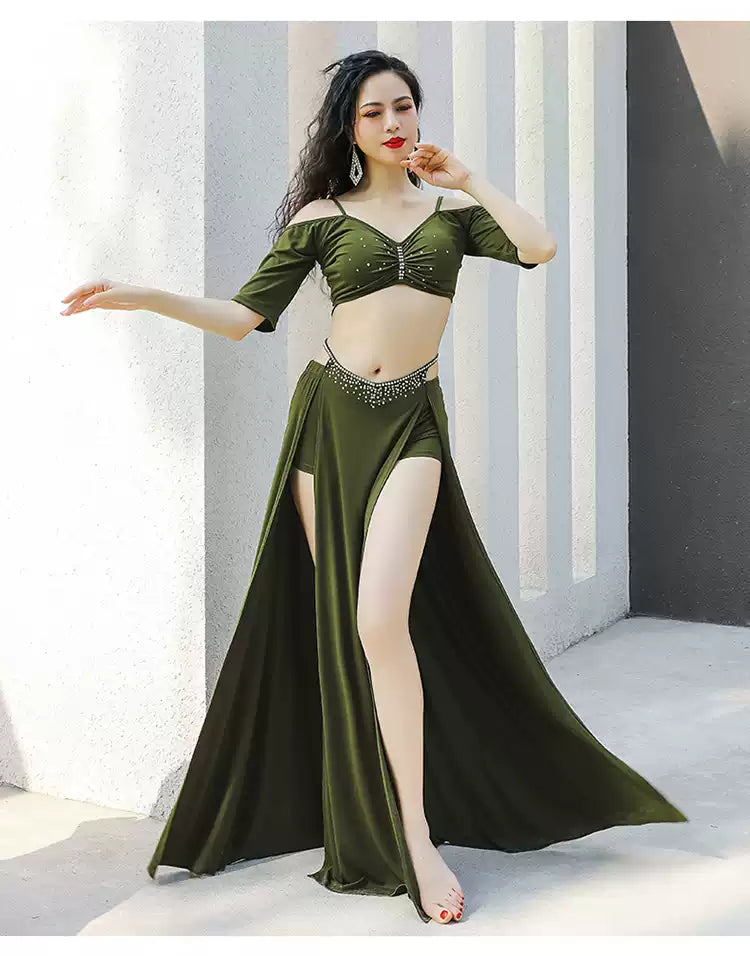 belly dance dress class wear traning clothes