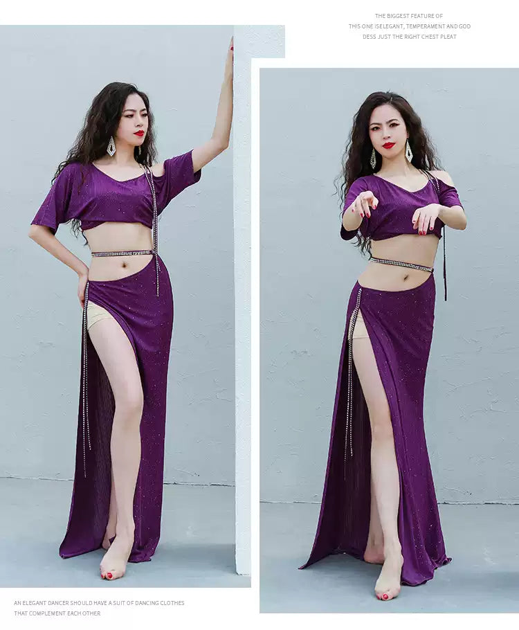 bellydance costume training dress practise clothes class wear