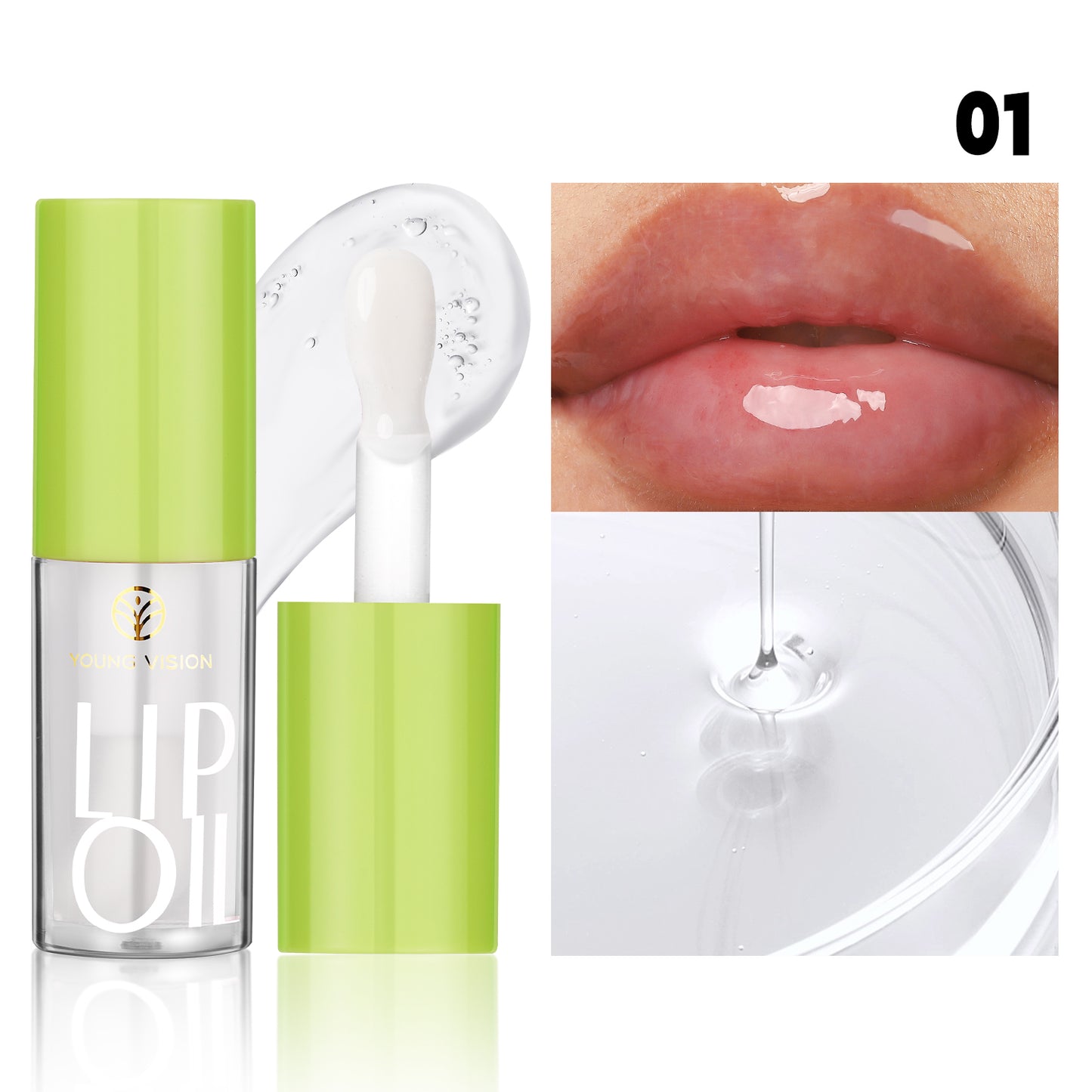 Lip Moisturizing Oil Plump lip fade lip lines Water gloss lip glaze transparent lip gloss 6 colors