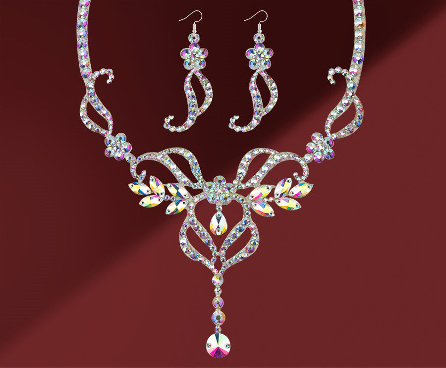 necklace earings set performance decorations bellydance show wear