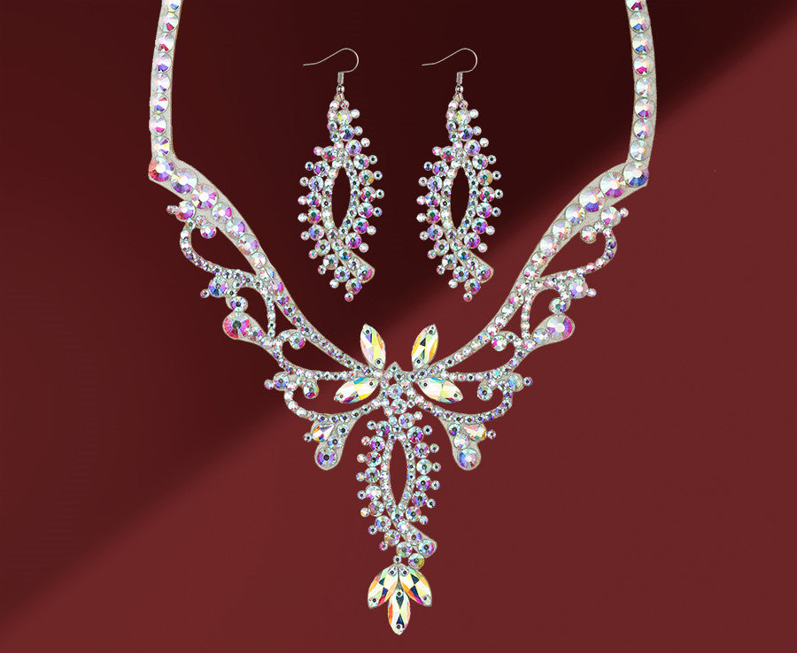 necklace earings set performance decorations bellydance show wear