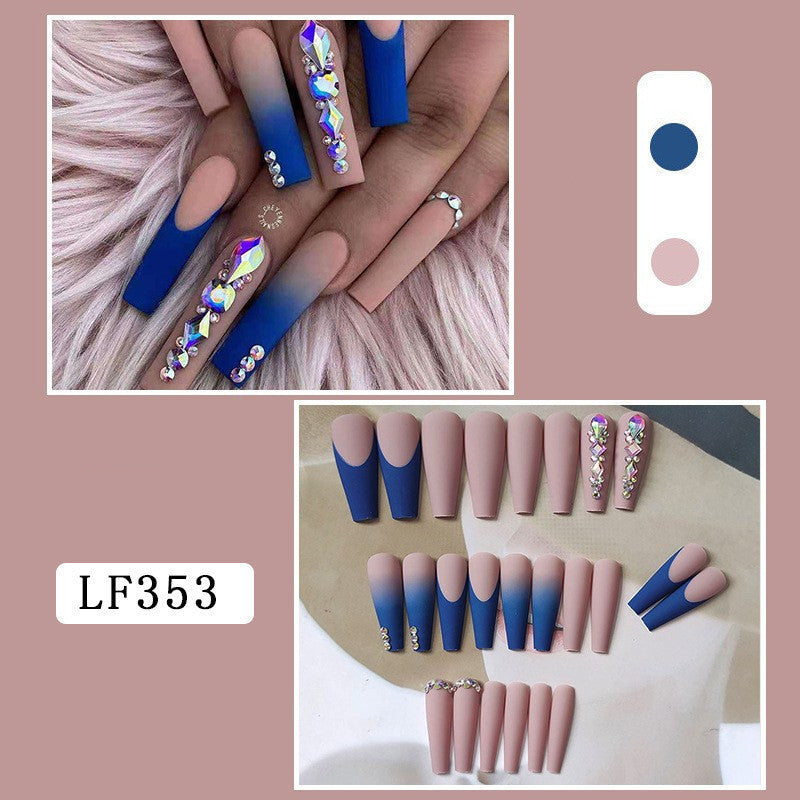 press on nail 24pcs fake nail long exaggerated