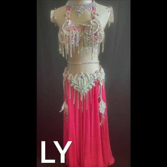 belly dance costume drum solo oriental three set