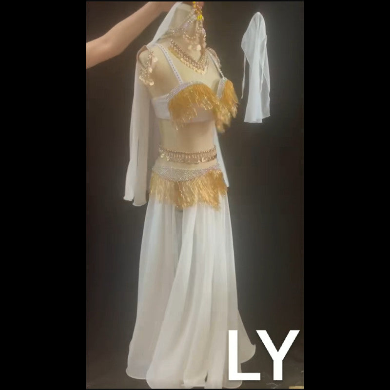 belly dance costume long skirt